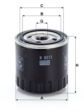 Mann-Filter W 8013 Oil Filter, photo 2