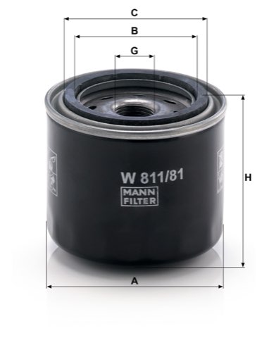 Mann-Filter W 811/81 Oil Filter