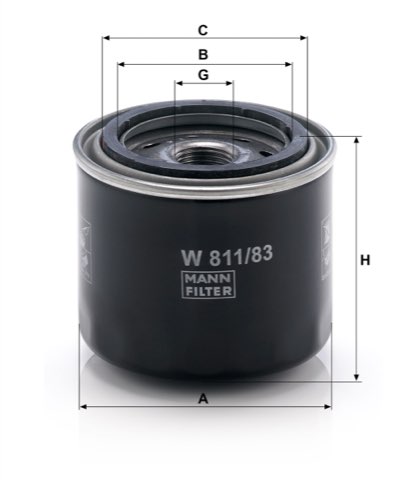 Mann-Filter W 811/83 Oil Filter