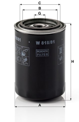 Mann-Filter W 818/81 Oil Filter