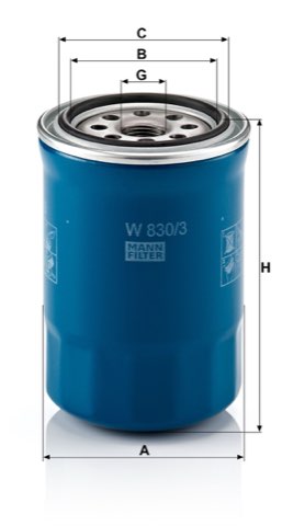 Mann-Filter W 830/3 Oil Filter