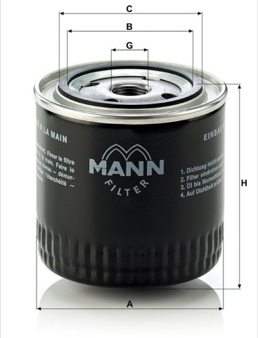 Mann-Filter W 920/17 Oil Filter, photo 3