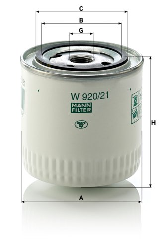 Mann-Filter W 920/21 Oil Filter