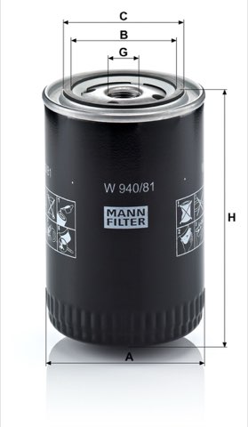 Mann-Filter W 940/81 Oil Filter