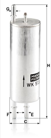 Mann-Filter WK 513/3 Fuel Filter
