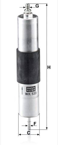 Mann-Filter WK 533 Fuel Filter
