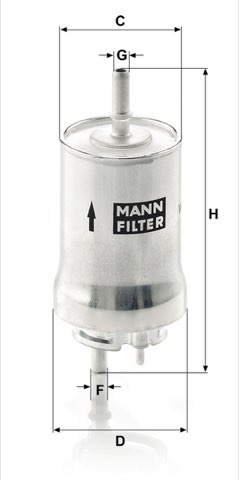 Mann-Filter WK 59 x Fuel Filter
