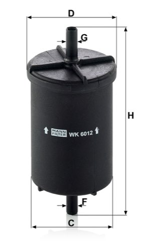Mann-Filter WK 6012 Fuel Filter