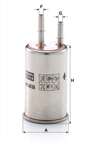 Mann-Filter WK 6038 Fuel Filter