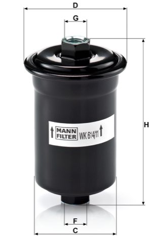 Mann-Filter WK 614/11 Fuel Filter