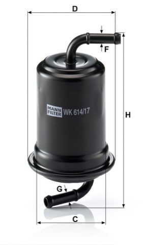 Mann-Filter WK 614/17 Fuel Filter, photo 2