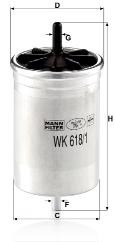 Mann-Filter WK 618/1 Fuel Filter