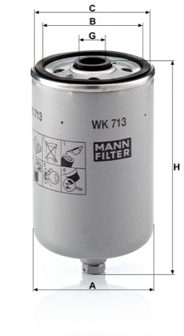 Mann-Filter WK 713 Fuel Filter
