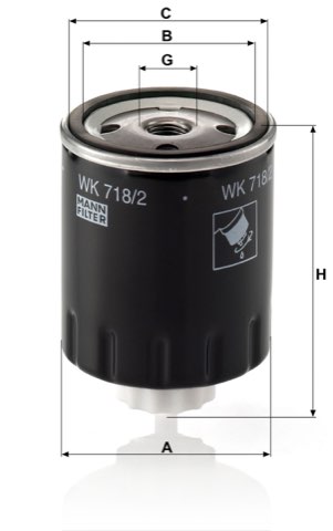 Mann-Filter WK 718/2 Fuel Filter