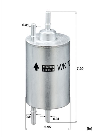 Mann-Filter WK 720/6 Fuel Filter