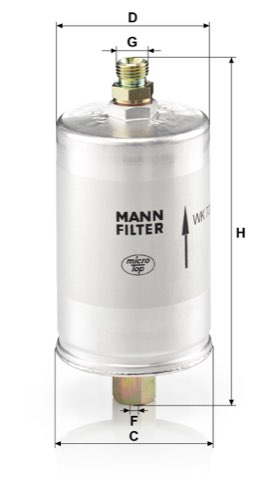 Mann-Filter WK 726 Fuel Filter