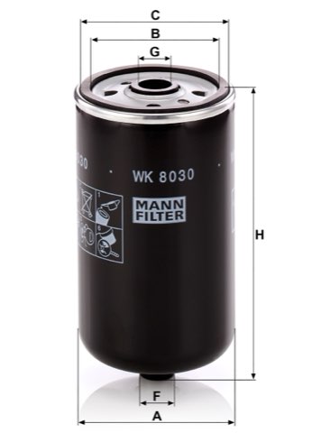 Mann-Filter WK 8030 Fuel Filter