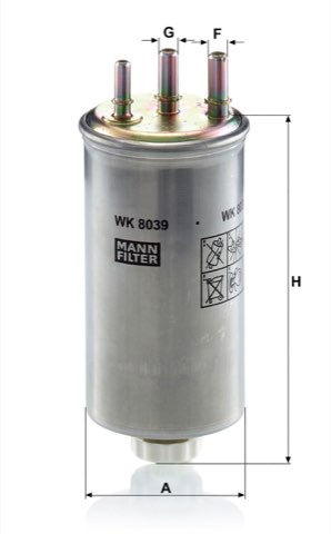 Mann-Filter WK 8039 Fuel Filter