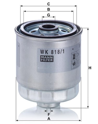 Mann-Filter WK 818/1 Fuel Filter, photo 3