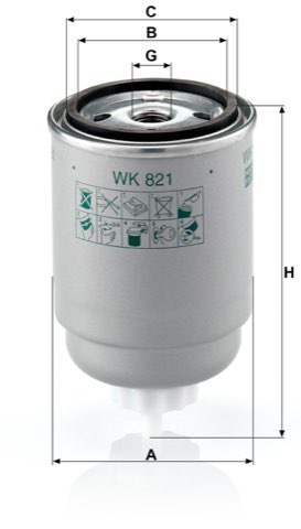 Mann-Filter WK 821 Fuel Filter