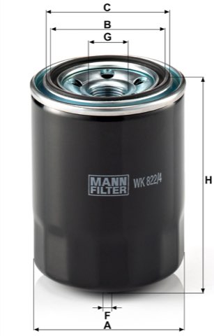 Mann-Filter WK 822/4 Fuel Filter