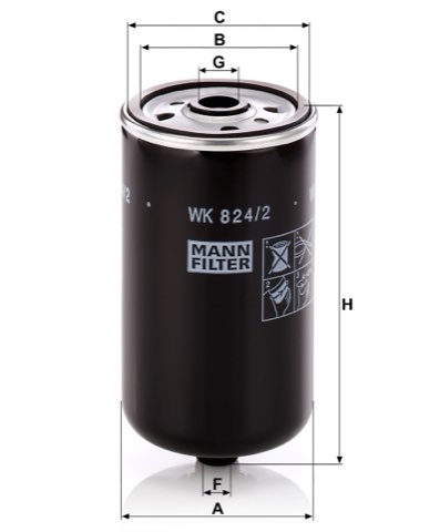 Mann-Filter WK 824/2 Fuel Filter