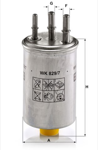 Mann-Filter WK 829/7 Fuel Filter