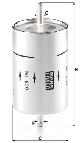 Mann-Filter WK 830 Fuel Filter