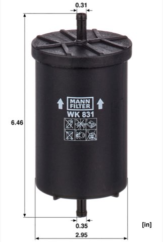 Mann-Filter WK 831 Fuel Filter