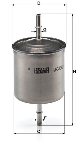 Mann-Filter WK 832/2 Fuel Filter