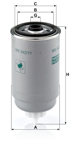 Mann-Filter WK 842/11 Fuel Filter