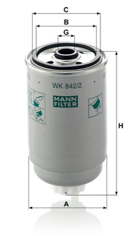 Mann-Filter WK 842/2 Fuel Filter