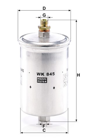 Mann-Filter WK 845 Fuel Filter