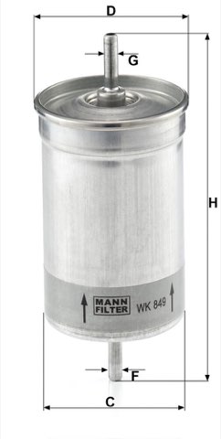 Mann-Filter WK 849 Fuel Filter, photo 2
