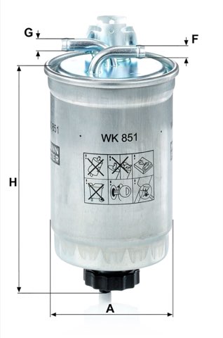 Mann-Filter WK 851 Fuel Filter