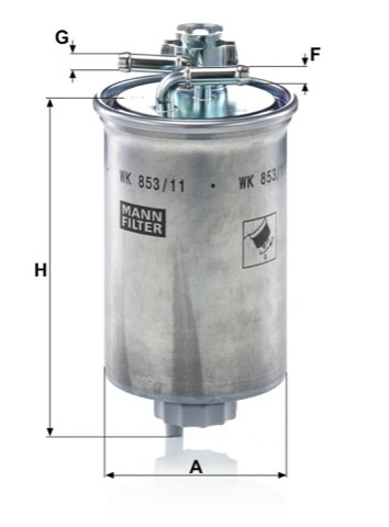 Mann-Filter WK 853/11 Fuel Filter