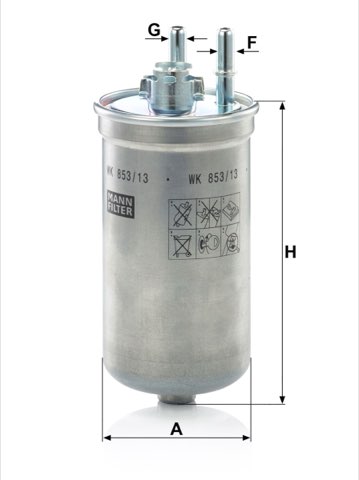 Mann-Filter WK 853/13 Fuel Filter