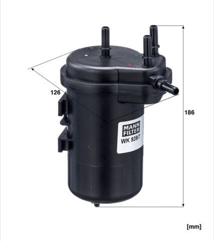 Mann-Filter WK 939/7 Fuel Filter