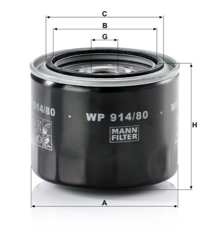 Mann-Filter WP 914/80 Oil Filter