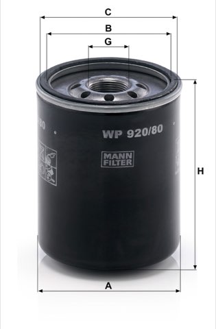 Mann-Filter WP 920/80 Oil Filter