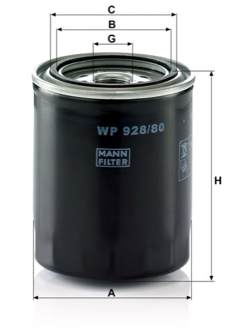 Mann-Filter WP 928/80 Oil Filter
